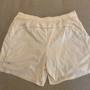 White Lululemon Tennis Shorts